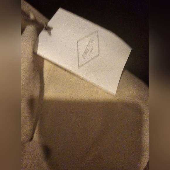 Frette LuxuryNewW/Tags 2025 Beige  Nightgown Pyjamas w/Blue Trim Button Down - Picture 9 of 16